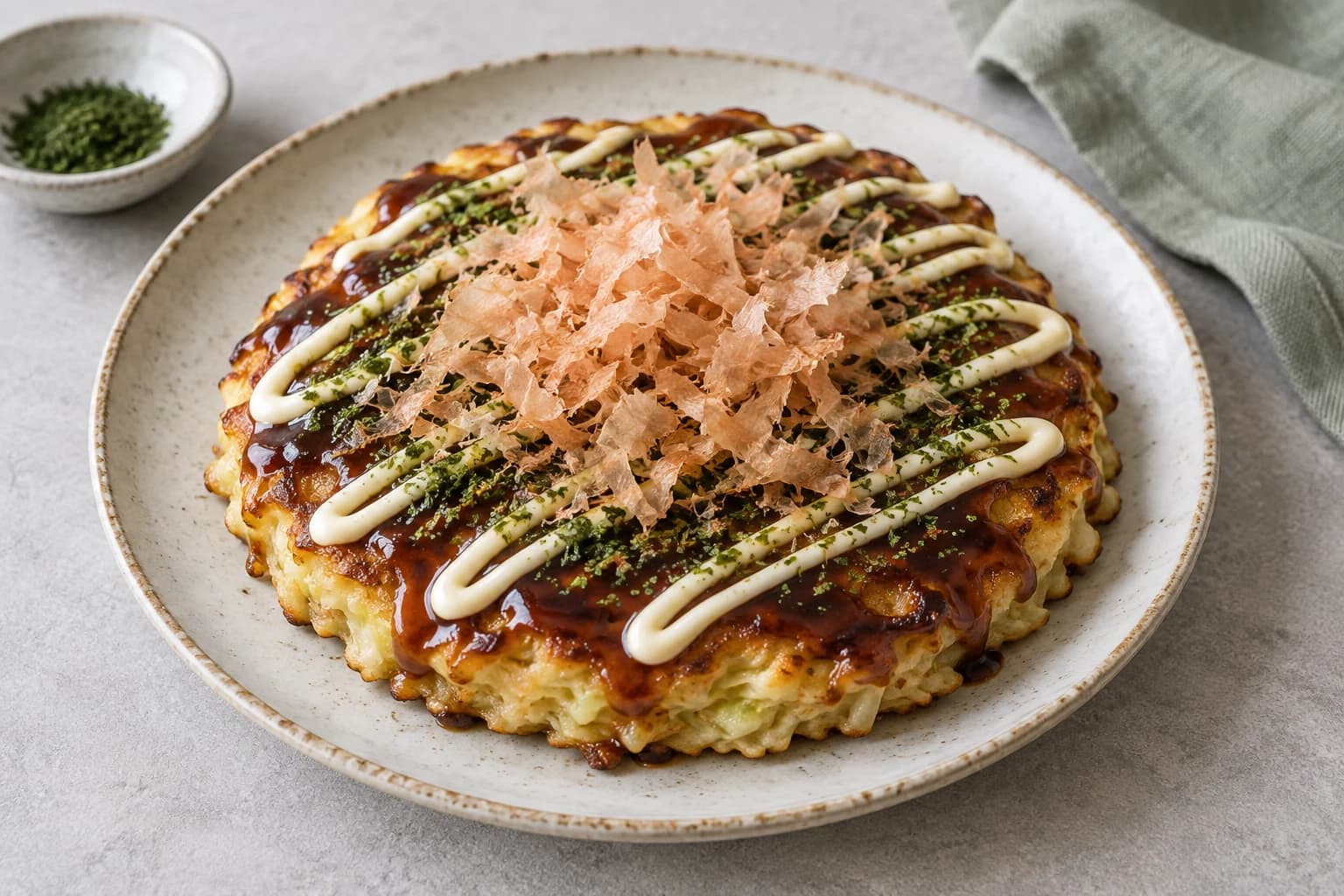 お好み焼きソースの盛り付けイメージ