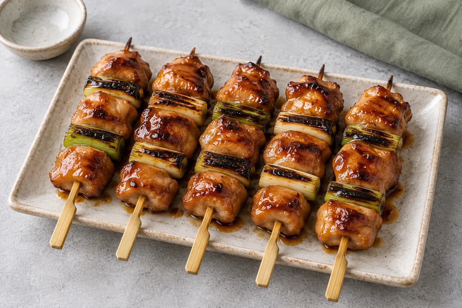 焼き鳥のたれの盛り付けイメージ
